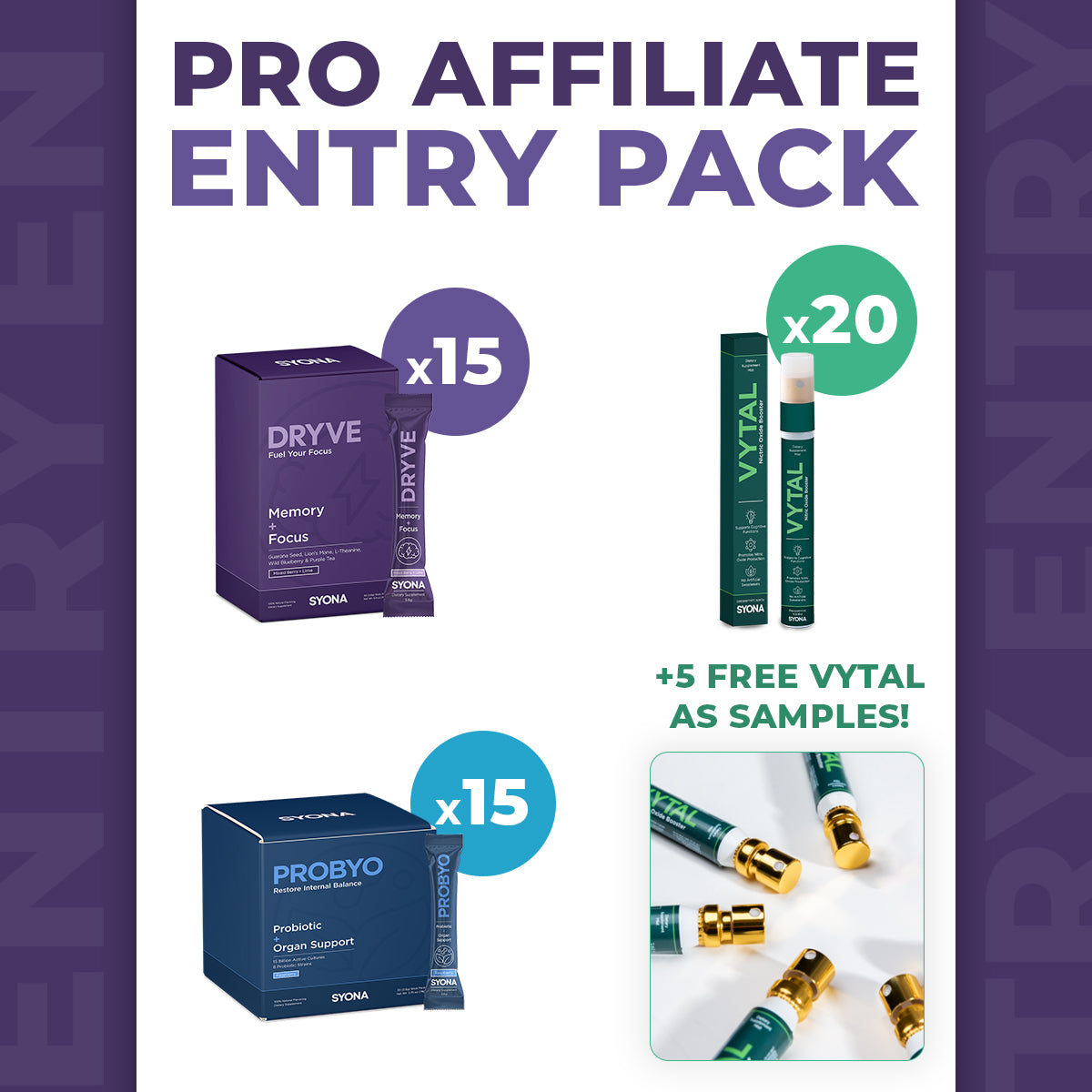 Professional Affiliate Entry Pack