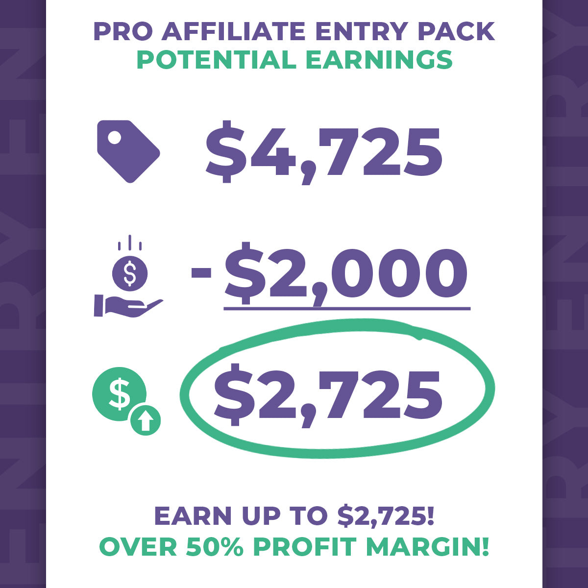 Professional Affiliate Entry Pack